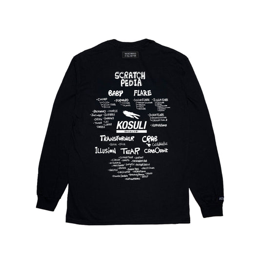 GB × KOSULI "SCRATCH PEDIA" Long Sleeve