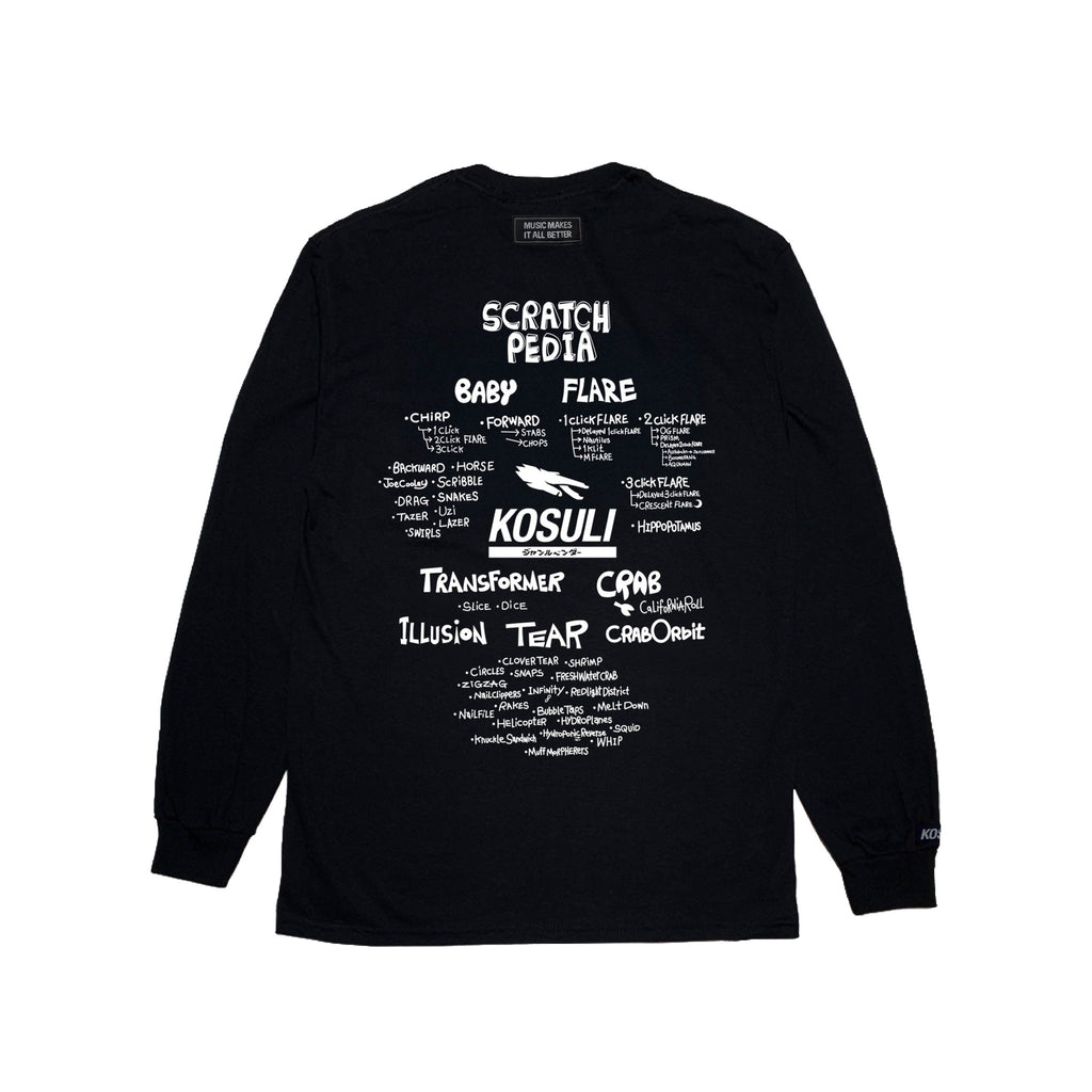 『Pre-order(予約販売)』GB × KOSULI SCRATCH PEDIA Long Sleeve