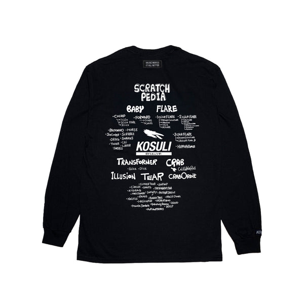 『Pre-order(予約販売)』GB × KOSULI SCRATCH PEDIA Long Sleeve
