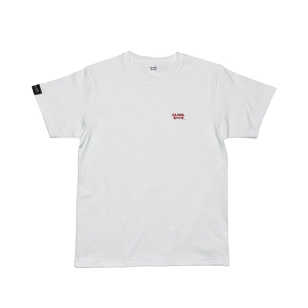 WHT GB RED Embroidery T-shirt